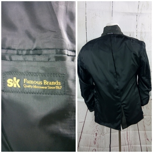 S & K Famous Brand 38R Multicolor Suit Blazer - Picture 7 of 8